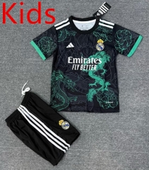 25-26 Special Edition Real Madrid Black&Green Kids/Youth Soccer Uniform-4247