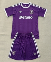 25-26 Aston Villa  Goalkeeper Purple Soccer Uniform-AY