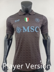 Player Version 2025-2026 Napoli 2nd Away Black Thailand Soccer Jersey AAA-0871