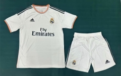13-14 Retro Version Real Madrid Home White Soccer Uniform-5074