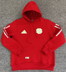 Player Version Celtic Red Thailand Soccer Tracksuit Top With Hat-LH