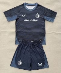 25-26 Feyenoord Rotterdam Away Blue&Black Soccer Uniform-AY