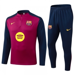 2025-2026 Barcelona Rose Red Thailand Soccer Tracksuit-411