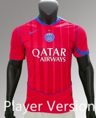 Player Version (1 Star) 25-26 Paris 2nd Away Red Thailand Soccer Jersey AAA-9753