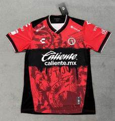 (S-4XL) 25-26 Club Tijuana Home Red Thailand Soccer Jersey AAA-4506