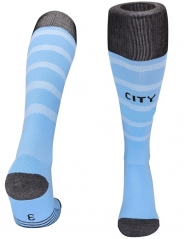 25-26 Manchester City Home Light Blue Thailand Soccer Socks
