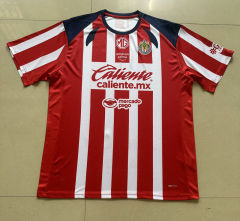 (S-5XL) 25-26 Deportivo Guadalajara Home Red Thailand Soccer Jersey AAA-9527