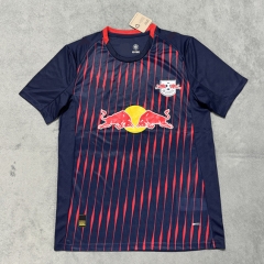 (S-4XL) 25-26 RB Leipzig Away Red&Blue Thailand Soccer Jersey AAA-4506