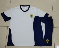 2024-2025 Portugal Beige Short-Sleeved Thailand Soccer Tracksuit-815