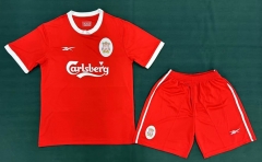 Retro Version 97-98 Liverpool Home Red Soccer Uniform-5074
