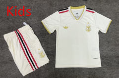 2025-2026 Flamengo 2nd Away White Kids/Youth Soccer Uniform-6748