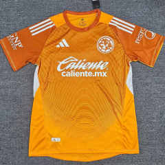 (S-4XL) 2025-2026 Club América Goalkeeper Orange Thailand Soccer Jersey AAA-912