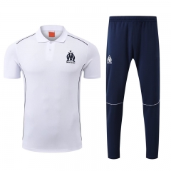 2025-2026 Olympique de Marseille White  Thailand Polo Uniform-4627