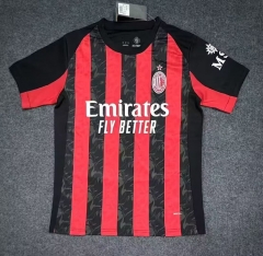 (S-4XL) 2025-2026  AC Milan Home  Red&Black  Thailand Soccer Jersey AAA-9070