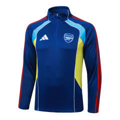 2025-2026 Retro Version Arsenal Color Blue Thailand Soccer Tracksuit-815