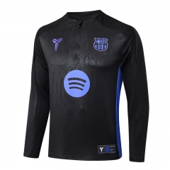 2025-2026 Barcelona Black Thailand Soccer Tracksuit-815