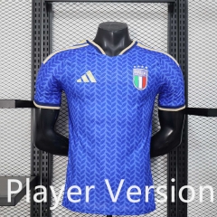Player Version 26-27 Italy Home Blue Thailand Soccer Jersey AAA-888