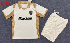 2025-2026 RC Lens 2nd Away White Kids/Youth Soccer Uniform-6748