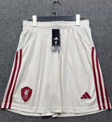 2025-2026 Liverpool Away Beige Thailand Soccer Shorts
