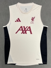 (S-4XL) 25-26 Liverpool White Thailand Training Soccer Vest AAA-4728