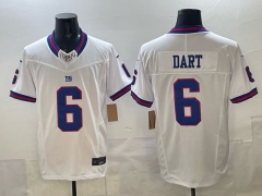 (Logo 2) Retro Version New York Giants 5 Generations White #6 NFL Jersey-0840
