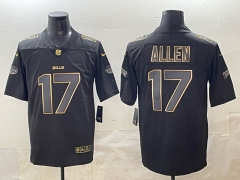 Buffalo Bills Black&Gold #17 NFL Jersey-0840