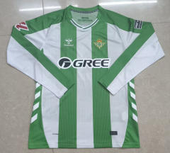 (S-4XL) 25-26 Real Betis White&Green LS Thailand Soccer Jersey AAA-7902
