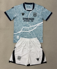 25-26 FC Nantes Away Blue&Gray Soccer Uniform-AY