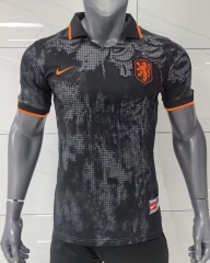 25-26 Special Version Netherlands Black Thailand Soccer Jersey AAA-416