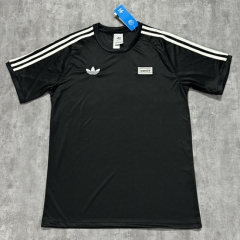 (S-4XL) 25-26 Adi&Oasis Black Casual T-shirt-4506