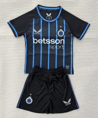 25-26 Club Brugge Home Black&Blue Soccer Uniform-AY
