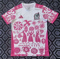 25-26 Special Version Mexico White&Pink Thailand Soccer Jersey AAA-7209
