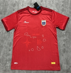 (S-4XL) 25-26 Cape Verde 2nd Away Red Thailand Soccer Jersey AAA-4506