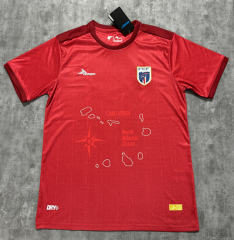 (S-4XL) 25-26 Cape Verde 2nd Away Red Thailand Soccer Jersey AAA-4506