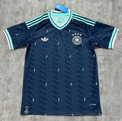 (S-4XL) 26-27 Germany Away Blue Thailand Soccer Jersey AAA-4506
