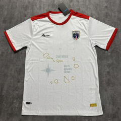 (S-4XL) 25-26 Cape Verde Away White Thailand Soccer Jersey AAA-4506
