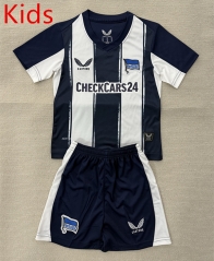 25-26 Hertha BSC Home Blue&White Kids/Youth Soccer Uniform-AY