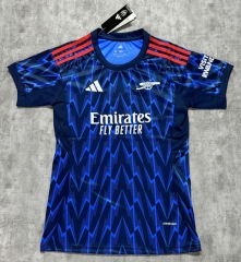 25-26 Arsenal Away Blue Women Soccer Jersey AAA-4506