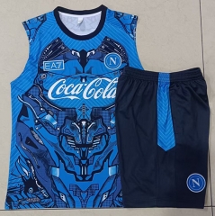 25-26 Napoli Blue Inkjet Thailand Soccer Vest Tracksuit-815