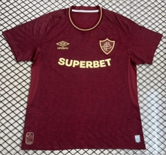 (S-4XL) 25-26 Fluminense de Feira 2nd Away Maroon Thailand Soccer Jersey AAA-7995