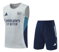 25-26 Arsenal Light Gray Thailand Soccer Vest Uniform-418