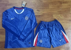 2025-2026 Chelsea Home Blue LS Soccer Uniform-709