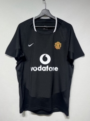 Retro Version 03-04 Manchester United Away Black Thailand Soccer Jersey-7209