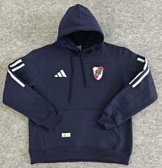 25-26 Player Version River Plate Home Royal Blue Thailand Soccer Tracksuit With Hat-LH