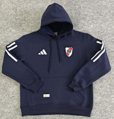 25-26 Player Version River Plate Home Royal Blue Thailand Soccer Tracksuit With Hat-LH