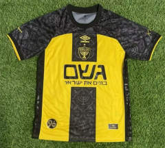 (S-4XL) 25-26 Beitar Trump Jerusalem F.C. Home Yellow Thailand Soccer Jersey AAA-7209