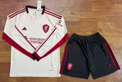 2025-2026 Liverpool Away White LS Soccer Uniform-709