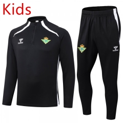 25-26 Real Betis Black Kids/Youth Soccer Tracksuit -411