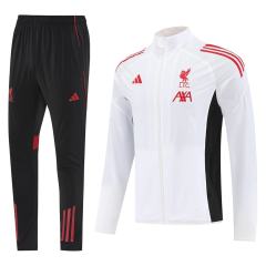 25-26 Liverpool White Thailand Soccer Coat Uniform-LH