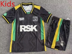 2025-2026 Charlton Athletic F.C 2nd Away Black Kids/Youth Soccer Uniform-7809